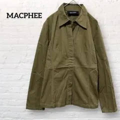 MACPHEE マカフィー ミリタリーシャツ ジャケット 綿100% カーキ