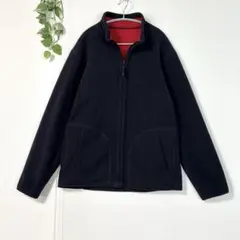 OLD UNIQLO＊フリースジャケット リバーシブル メンズL ネイビー