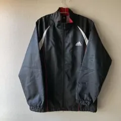 adidas ウィンドブレーカー 160サイズ 黒 上着 通学 男の子 サッカー