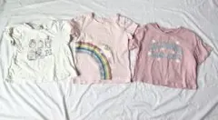 女の子 半袖Tシャツ 3枚セット 100cm 110cmまとめ売り