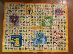 ②ポケモン レジャーシート 2001年 TOMY 日本製 約69×88【穴なし】