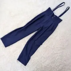 日本製❗️脚長効果【テヴァルト】レディース ハイウエストサスペンダーパンツ