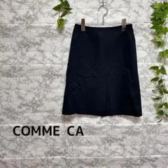 【g37】【COMME CO】　ブラック　タイトスカート　【9】【M】　膝丈