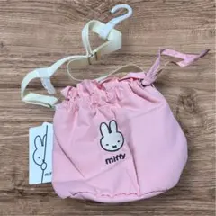 ミッフィー ショルダーバッグ ピンク 巾着バッグ ポシェット かばん 新品のサムネイル