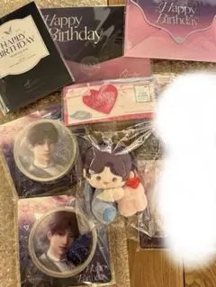 恋と深空 ホムラ 誕生日 6点 公式正規品 ぬいぐるみ 缶バッジ