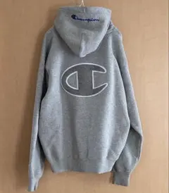 xgirl×Champion コラボパーカー　裏起毛　グレーのサムネイル