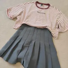 Dazy ストライプ 半袖Tシャツ