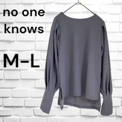 【美品】ノーワンノーズ【M-L】ブラウス　きれいめ　ビジネス