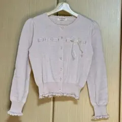 Emily Temple Cute リボン付き カーディガン ピンク ラメのサムネイル