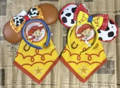 ジェシー　カチューシャ　　バンダナ　ピンバッチセット　トイストーリー ジェシー カチューシャ バンダナ ピンバッチセット トイストーリー