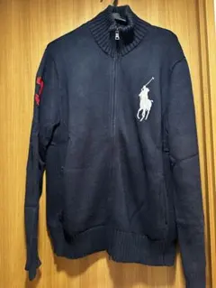 Polo Ralph Lauren ネイビー ジップアップセーター