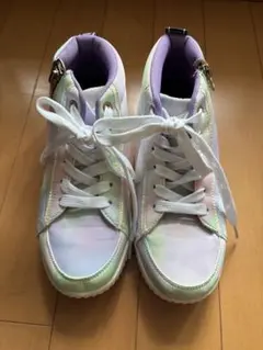 SOMETHING スニーカー ハイカット パステルカラー