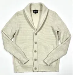 美品「THREE DOTS」カシミア混ショールカラー ニットジャケット　Mのサムネイル