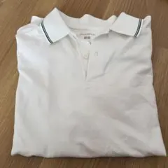 ユニクロ　ホワイト　ポロシャツ　XL LLサイズ