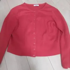 HUMAN WOMAN Mサイズ レッド カーディガン