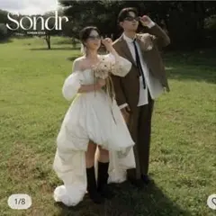 【ウェディングドレス】韓国風　袖なし　ホワイト　ウェディングドレス