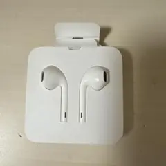 ホワイト 有線イヤホン Lightning接続