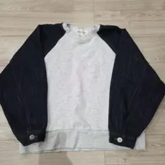 TRIPLE ARROWS デニムトレーナー 裏起毛