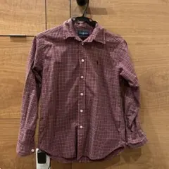 Ralph Lauren ラルフローレン　赤チェック 長袖シャツ　ブラウス