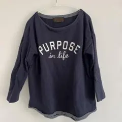 CUBE SUGAR キューブシュガー　 プリント トレーナー　M