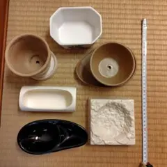 中古　ベルメゾンマンスリークラブ陶器鉢 植木鉢 花器 アレンジメント用✕６個