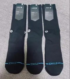 スタンス ソックス 【newブラック：Lサイズ】男女兼用 3足セット即購入OK