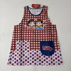 ペコちゃん＆ポコちゃん　アカ　保育士エプロン　フリーサイズ　新品未使用