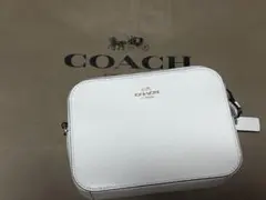 COACH ホワイト レザー ショルダーバッグのサムネイル