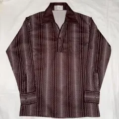70s 70年代 プルオーバー シャツ ヴィンテージ 昭和レトロ 古着