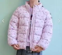 anyFAM 花柄ピンクダウンコート 新品未使用タグ付き