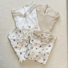 新生児 コンビ肌着 4組セット 50-60サイズ