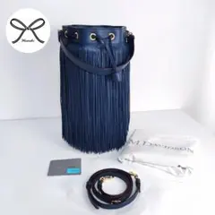 ✨極美品✨J&M デヴィッドソン　カーニバル　ショルダーバッグ　2way ブルー