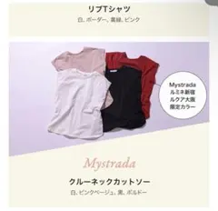 マイストラーダノベルティクルーネックカットソー 黒のサムネイル