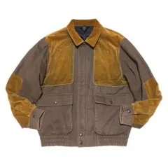 ヴィンテージ✨Lサイズ 切替 コーデュロイ 裏地キルティング スイングトップ