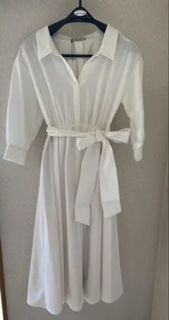 Her lip to Murcia Chiffon Shirt Dress - メルカリ