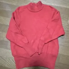 ⭐️ホワイトマウンデニングリング　オレンジ タートルネック ニット⭐️