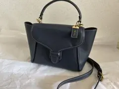 未使用級 コーチ ショルダーバッグ 2way クーリエ キャリーオール 