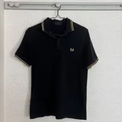 FRED PERRY ポロシャツ ブラック UK 8 - メルカリ