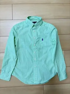 ラルフローレン キッズ　ボタンダウンシャツ グリーン　8T 130cm