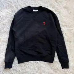 正規品 AMI Paris アミパリス ロゴ刺繍 長袖 コットン スウェット S