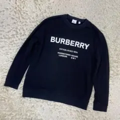 BURBERRY LONDON◆ダグ付/スウェット/カットソー/90cm/コットン/レッド BURBERRY バーバリー ロゴ スウェット L