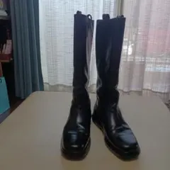 UNTITLED　サイズ:M 24cm 黒 レザー ロングブーツ