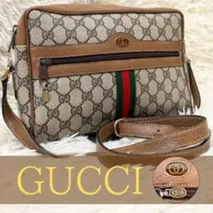 美品 2way GUCCI オールド グッチ GG柄 金具 ショルダーバック 金のサムネイル