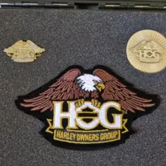 HOG ハーレーダビッドソン ワッペン ピンズ ロゴ エンブレム バイク