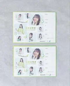 日向坂46 Solaseed Air 搭乗証明書 2枚セット
