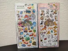 PIXAR & Disney プチドロップステッカーシール2種セット