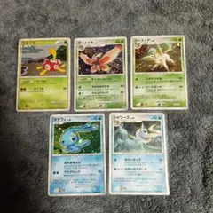 ポケモンカードDPBP5枚セットリーフィア・シャワーズ・マナフィ (キラ・ホロ)のサムネイル