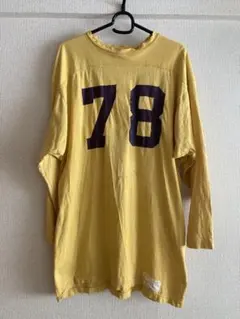 ヴィンテージ70S ラッセル金タグ ナンバリングフットボールTシャツのサムネイル