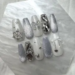 【現品】ネイルチップ　冬マグネット