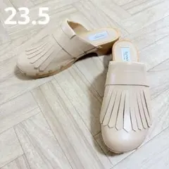 【訳あり】PELLICO SUNNY フリンジ サンダル ベージュ 23.5のサムネイル
